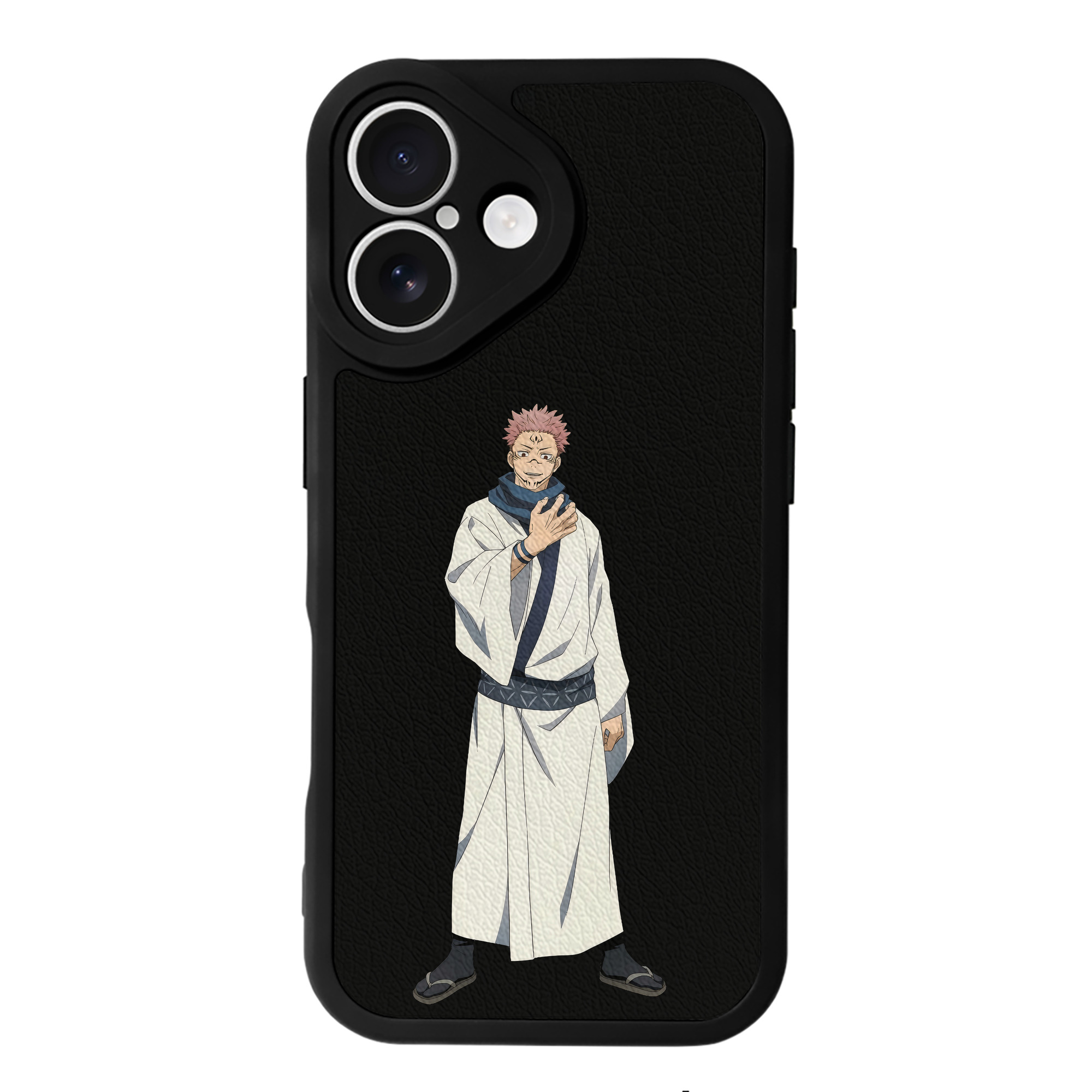 （画像用） 呪術廻戦 Jujutsu Kaisen 【iPhone 16シリーズ対応】シリコンスマホケース（レザー調） 材質：シリコン
